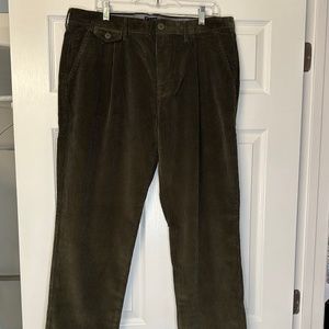J Crew Olive Corduroy Pants 36x32